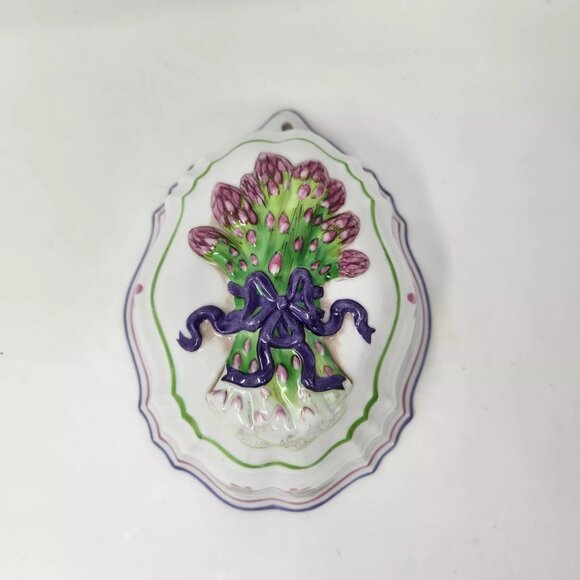 Vintage 1986 Le Cordon Bleu Franklin Mint Asparagus Wall Decor Mold - Picture 1 of 2